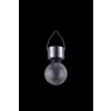 Globo Lampada solare da giardino LED Acciaio inox, 1-Luce, Cambia colore