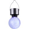 Globo Lampada solare da giardino LED Acciaio inox, 1-Luce, Cambia colore