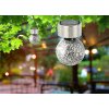 Globo Lampada solare da giardino LED Acciaio inox, 1-Luce