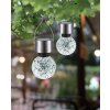 Globo Lampada solare da giardino LED Acciaio inox, 1-Luce