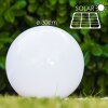 Solar Lampada a sfera LED Acciaio inox, 2-Luci