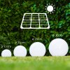 Solar Lampada a sfera LED Acciaio inox, 2-Luci