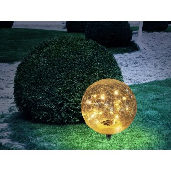 Globo Solar Lampada a sfera LED Nero, 30-Luci
