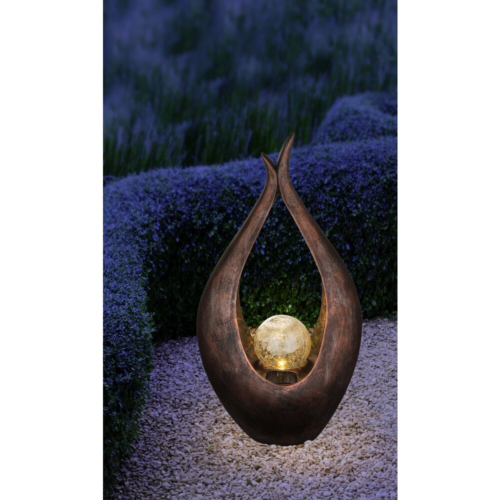Globo KRULL Illuminazione esterna LED Bronzo, 1-Luce main product photo