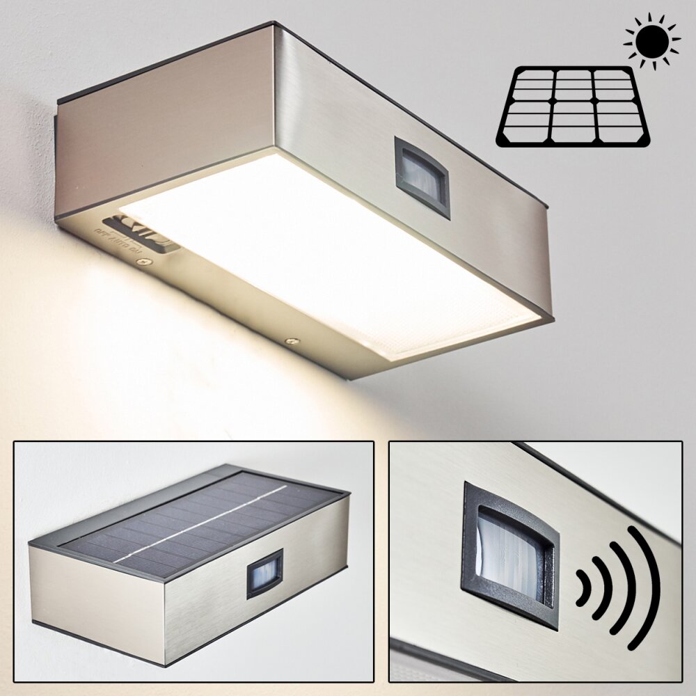 Applique da esterno LED Nichel opaco, 1-Luce main product photo