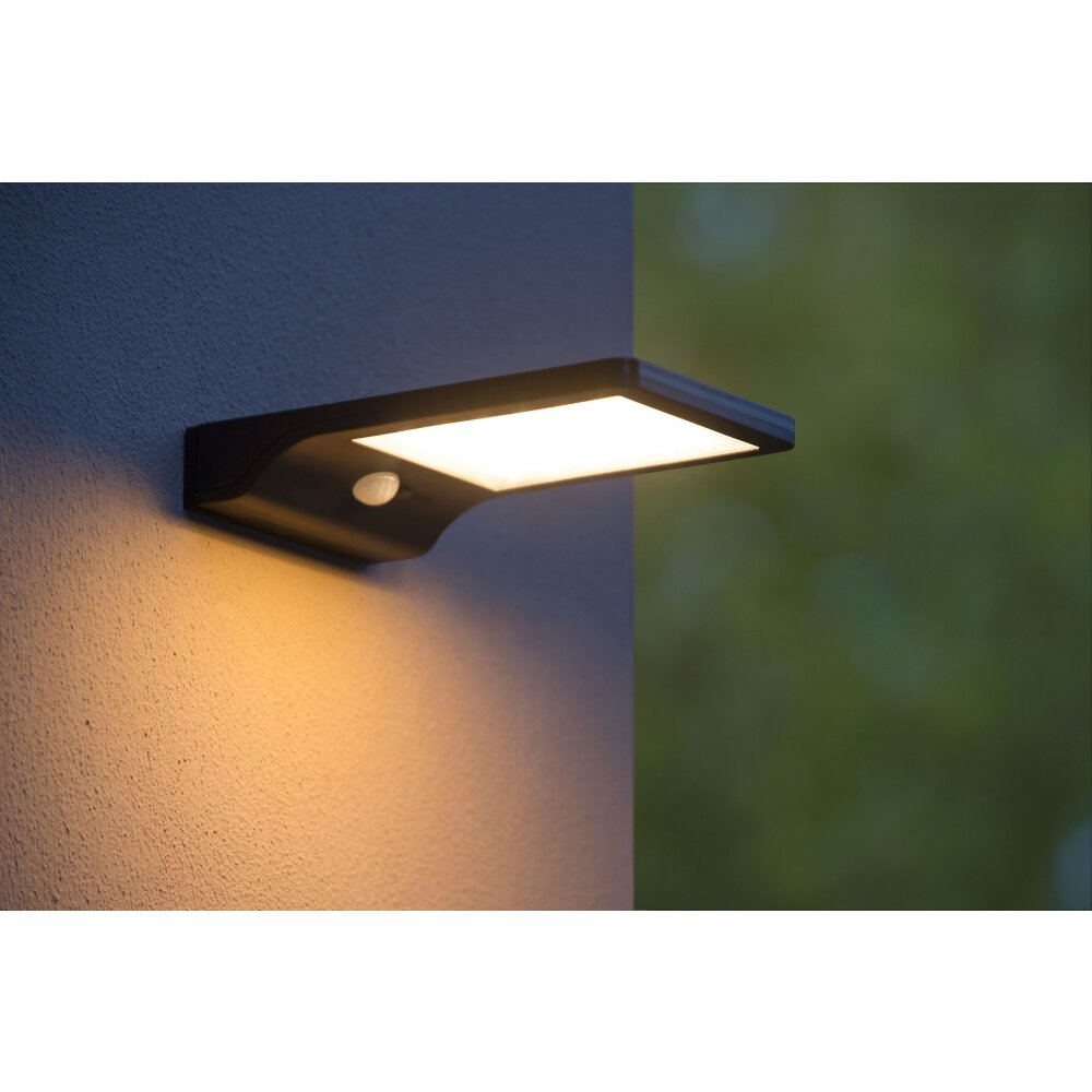 Lucide BASIC Applique da esterno LED Nero, 1-Luce, Sensori di movimento main product photo