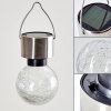 Set di lampade solari da giardino Falco LED Argento, 1-Luce