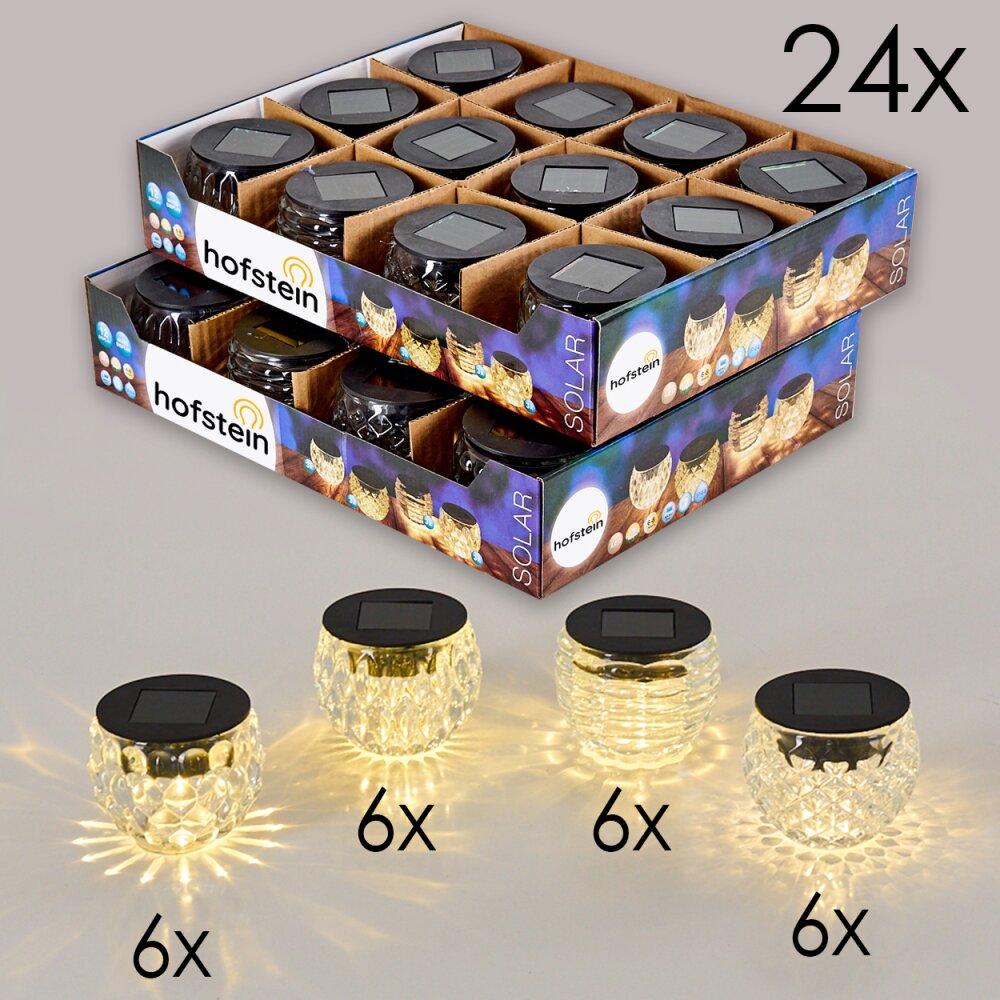 Benson Set di lampade solari 24 pezzi LED Nero, 1-Luce main product photo