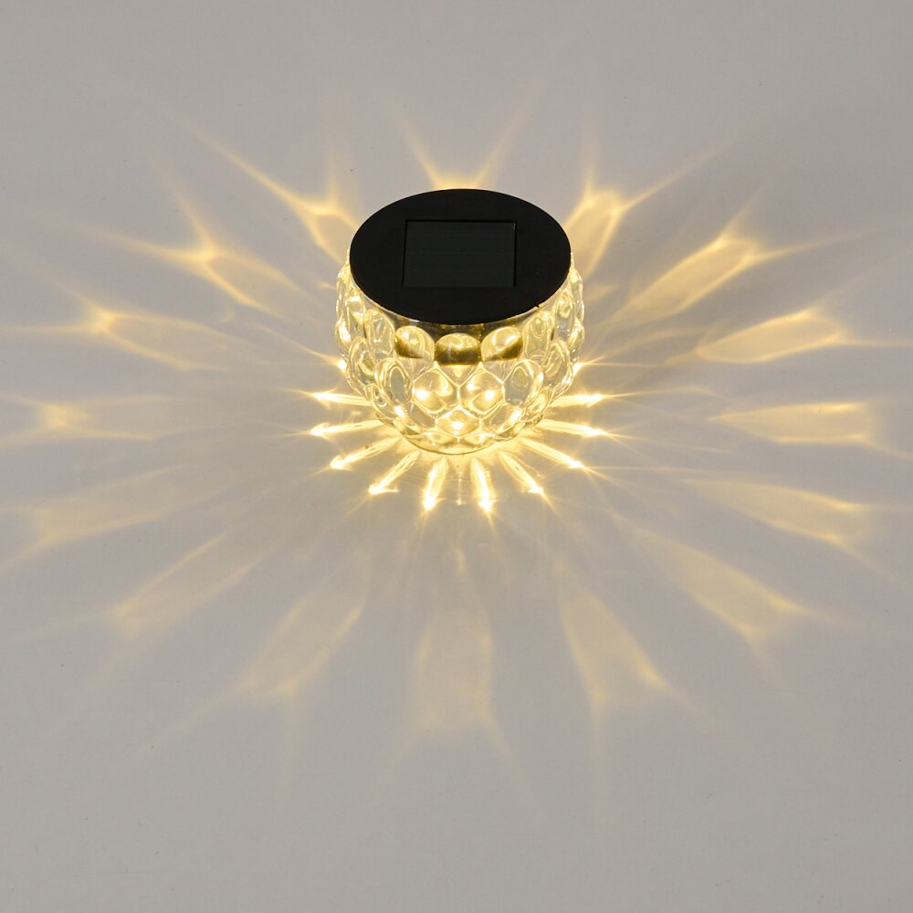 Benson Set di lampade solari 24 pezzi LED Nero, 1-Luce