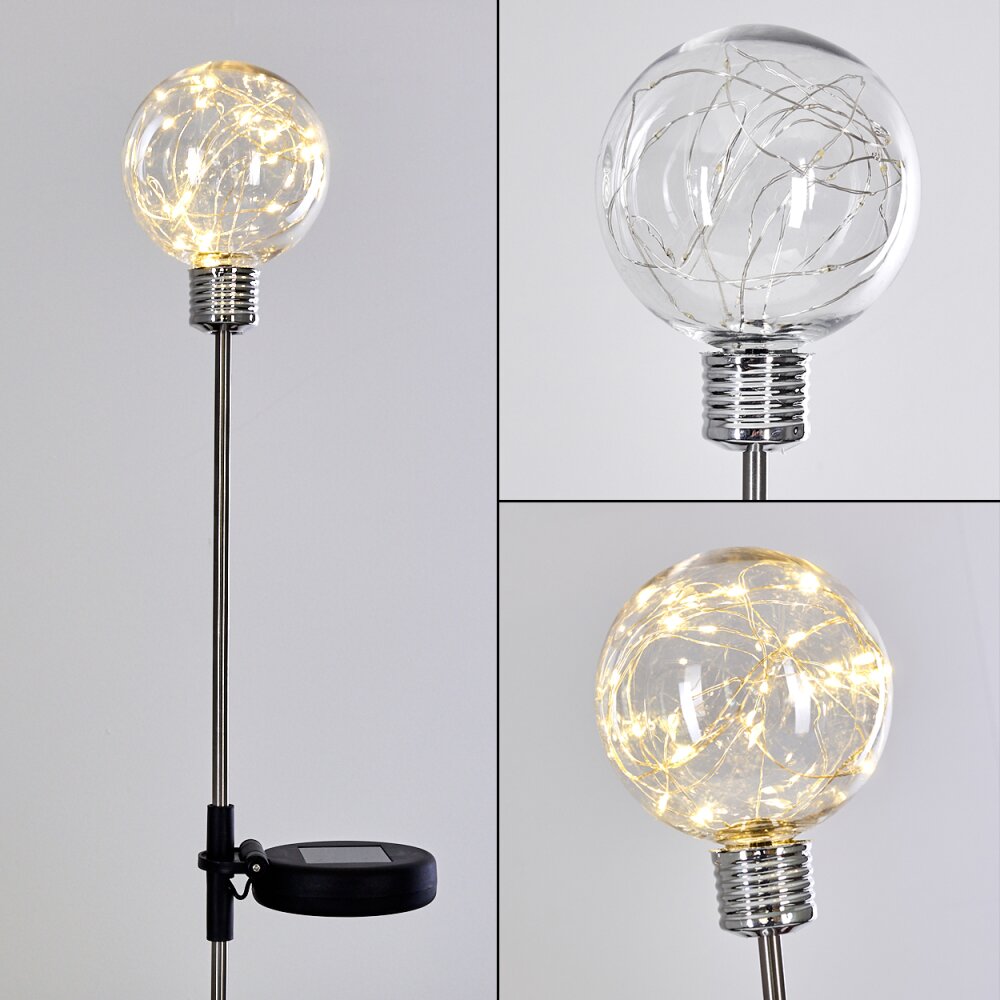 Hilda Lampada solare LED Cromo, Trasparente, chiaro, 20-Luci main product photo