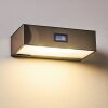 Applique da esterno Attu LED Nichel opaco, 1-Luce, Sensori di movimento