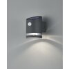 Reality Salta Applique LED Antracite, 1-Luce, Sensori di movimento