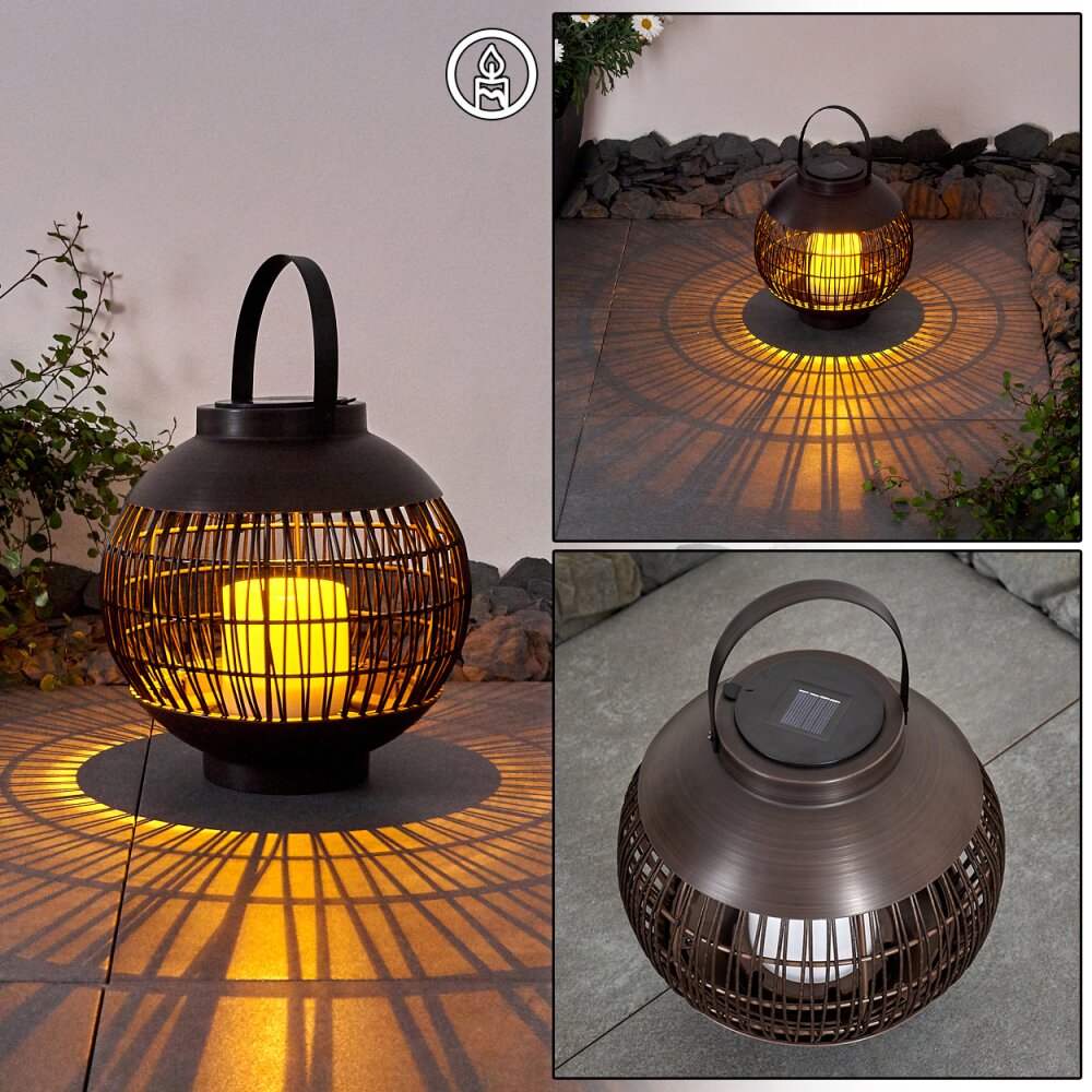 Aosta Lampada solare LED Marrone, 1-Luce main product photo