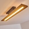 Adak Plafoniera LED Grigio, 1-Luce