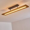 Adak Plafoniera LED Grigio, 1-Luce