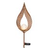 Globo Lampada solare LED Ruggine, 1-Luce Globo Lampada solare LED Ruggine, 1-Luce