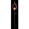 Globo Lampada solare LED Ruggine, 1-Luce Globo Lampada solare LED Ruggine, 1-Luce