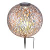 Globo Lampada solare LED Argento, 1-Luce