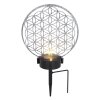 Globo Lampada solare LED Argento, 2-Luci