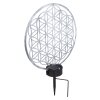 Globo Lampada solare LED Argento, 2-Luci