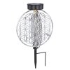 Globo Lampada solare LED Argento, 1-Luce