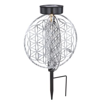 Globo Lampada solare LED Argento, 1-Luce