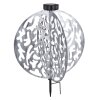 Globo Lampada solare LED Argento, 1-Luce