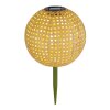 Globo Lampada solare LED Marrone, 1-Luce