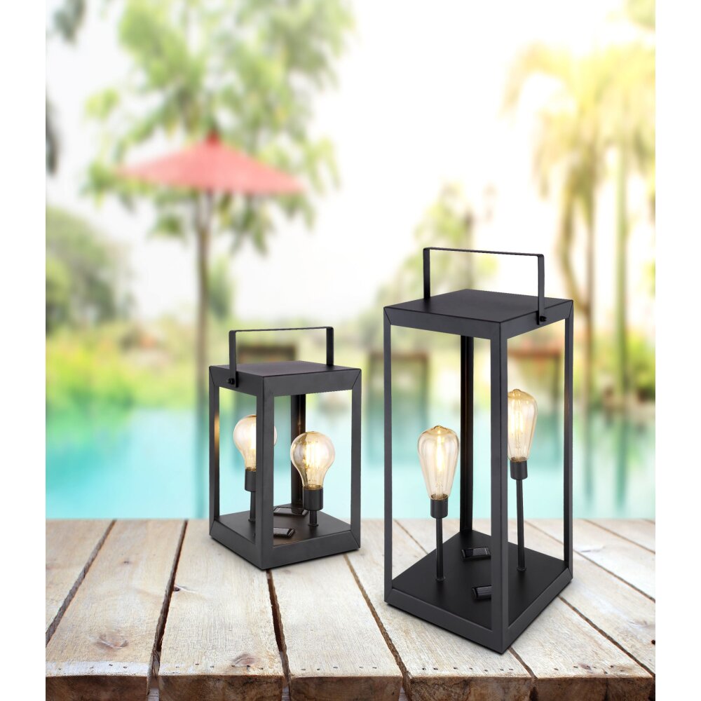 Globo Lampada solare LED Nero, 2-Luci main product photo