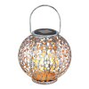 Globo Lampada solare LED Argento, 1-Luce