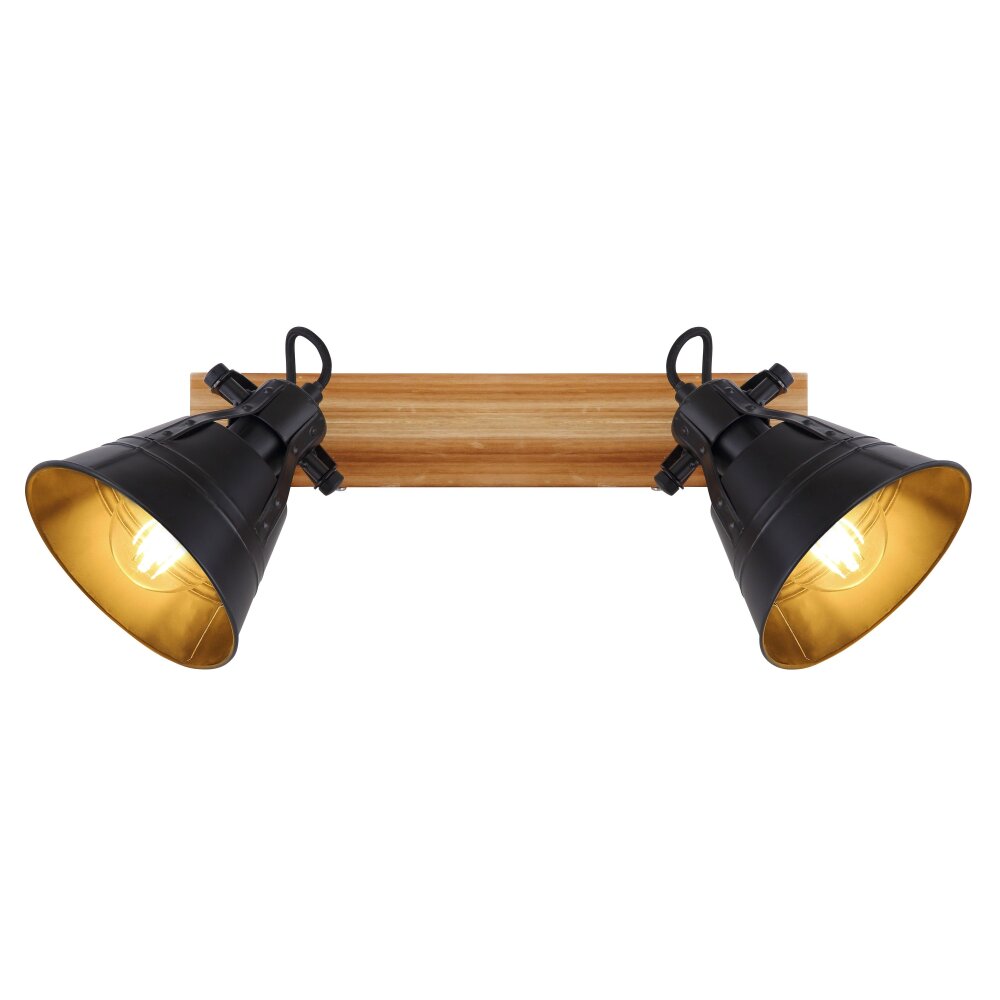 Globo GÜNTHER Plafoniera Legno chiaro, 2-Luci