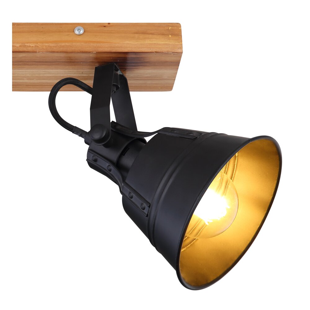 Globo GÜNTHER Plafoniera Legno chiaro, 2-Luci
