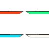 Brilliant Abie Plafoniera LED Nero, 1-Luce, Telecomando, Cambia colore