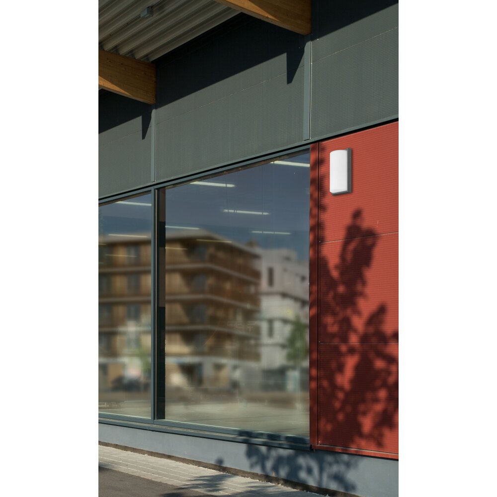 LCD 039LEDSEN Applique da esterno Nero, 1-Luce, Sensori di movimento