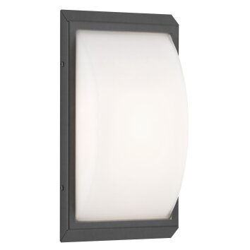 LCD 053SEN Applique da esterno Nero, 1-Luce, Sensori di movimento