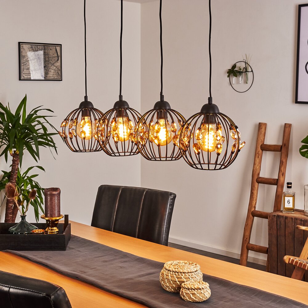 Tawasu Lampada a Sospensione Nero, 4-Luci main product photo