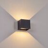 Everton Applique da esterno LED Nero, 2-Luci