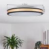 Kirtland Plafoniera LED Oro, Nero, 1-Luce