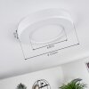 Canditas Plafoniera LED Bianco, 1-Luce