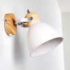 Banjul Applique Legno chiaro, Bianco, 1-Luce