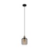 Eglo CHISLE Lampadario a sospensione Brunito, Nero, 1-Luce