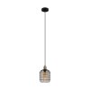 Eglo CHISLE Lampadario a sospensione Brunito, Nero, 1-Luce