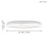 Eglo FRANIA-M Plafoniera LED Bianco, 1-Luce, Sensori di movimento
