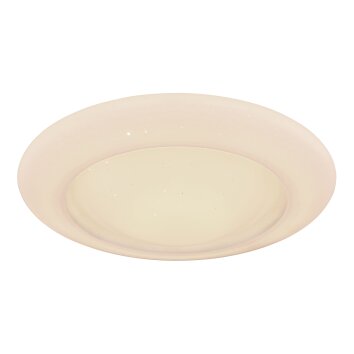Globo RAVA Plafoniera LED Bianco, 1-Luce, Telecomando, Cambia colore