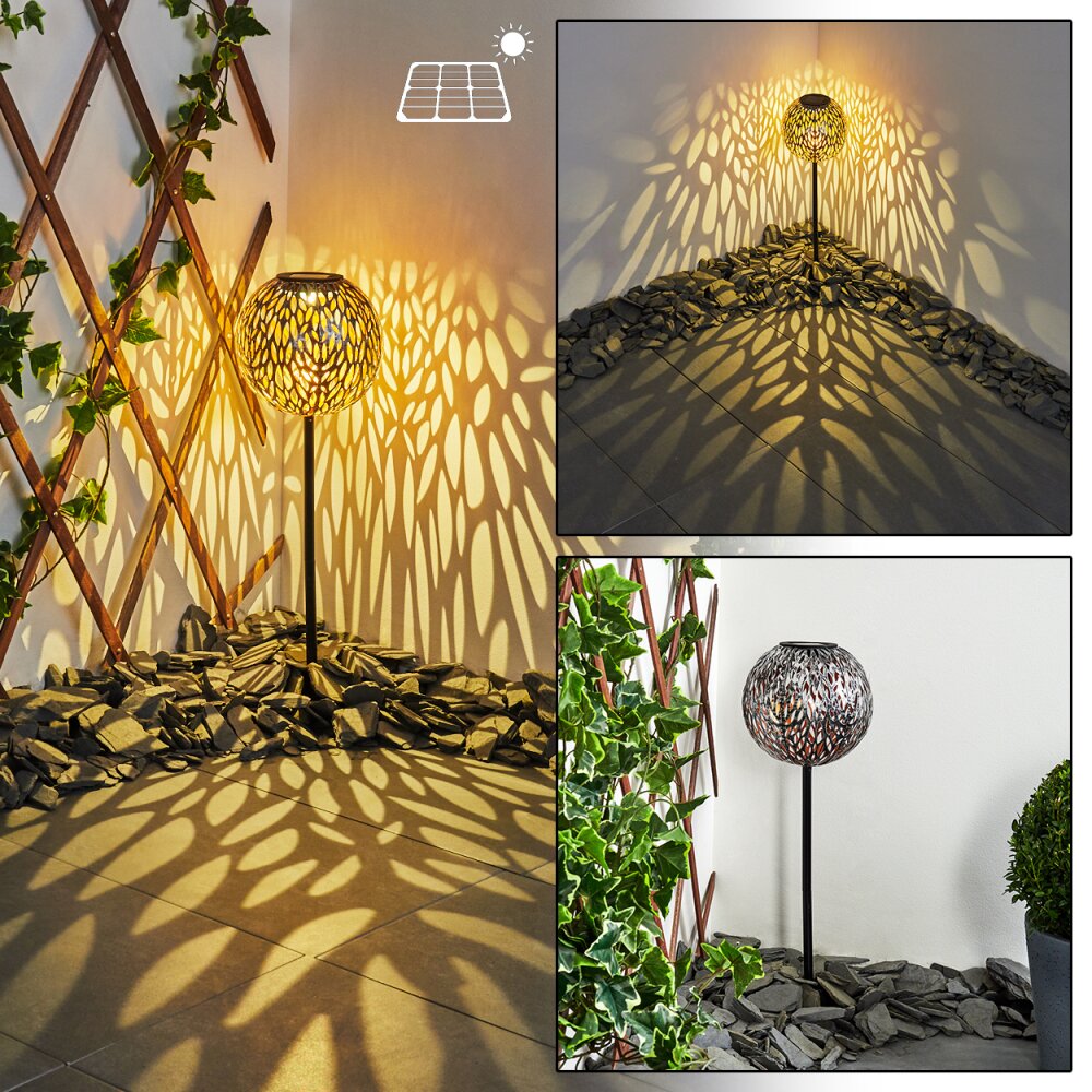 Samoao Lampada solare LED Ramato, Nero, Argento, 1-Luce main product photo