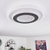 Wawo Plafoniera LED Grigio, Bianco, 1-Luce, Telecomando