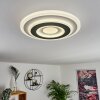 Wawo Plafoniera LED Grigio, Bianco, 1-Luce, Telecomando