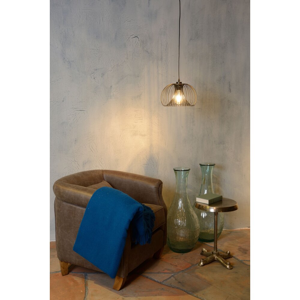 Lucide VINTI Lampada a sospensione Nero, 1-Luce main product photo