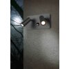 Trio Tunga Applique da esterno LED Antracite, 2-Luci, Sensori di movimento