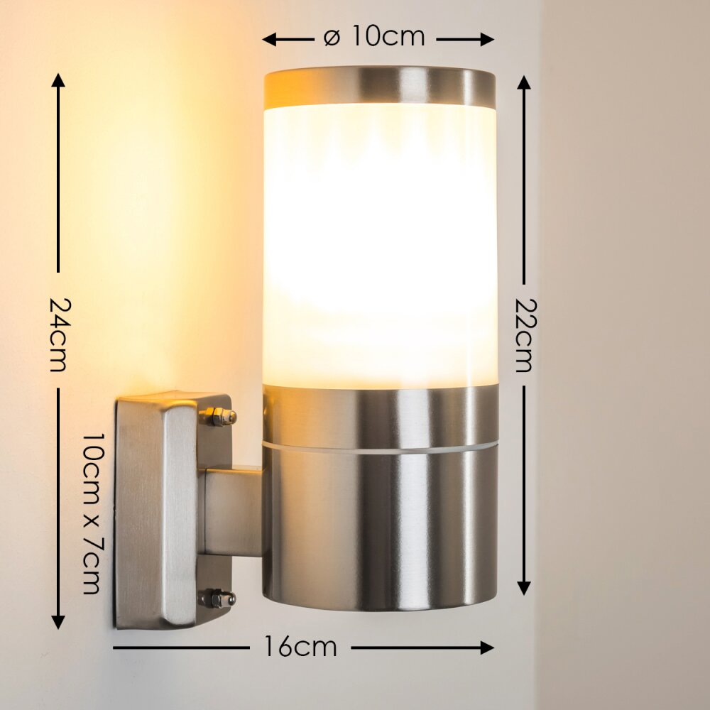 TOLSONA Applique da Esterno Acciaio inox, 1-Luce